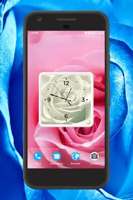 Rose Clock Live Wallpaper android App screenshot 0