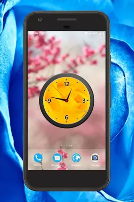 Rose Clock Live Wallpaper android App screenshot 1